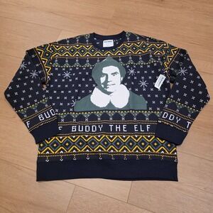 NWT Old Navy Holiday Sweatshirt Mens Size L Fair Isle Buddy The Elf